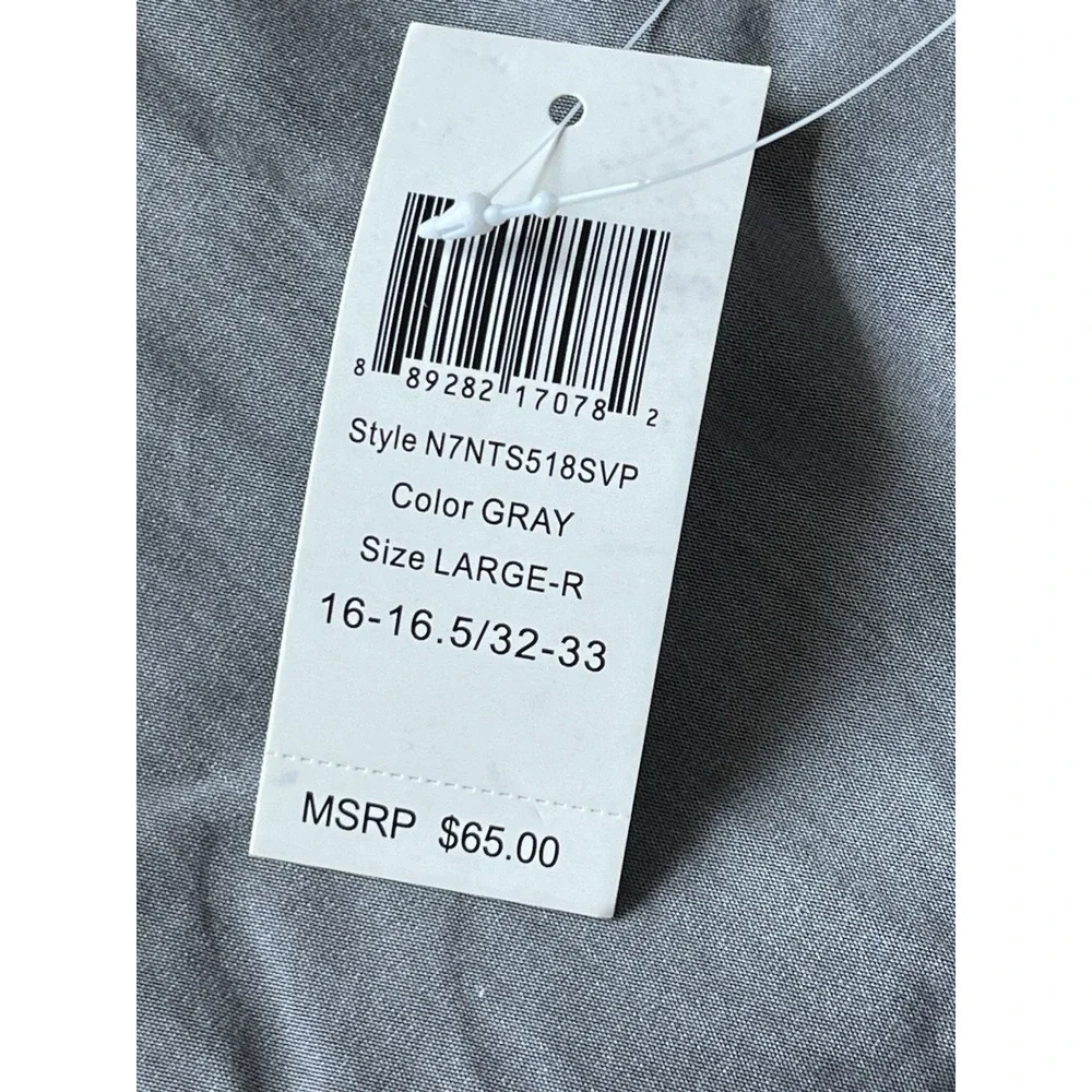 Nick Graham Long Sleeve Modern‎ Fit Button Up Shirt Men's Size Large L Gray NWT